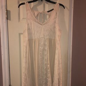 Abercrombie & Fitch Beige Flowy Dress